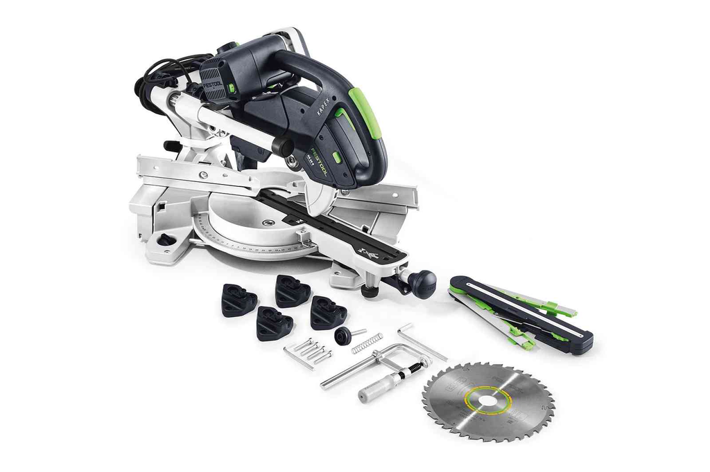 This Festool miter saw is perfect for cutting boards and panels up to 305 x 60 mm. Easy and affordable rental with BIYU.