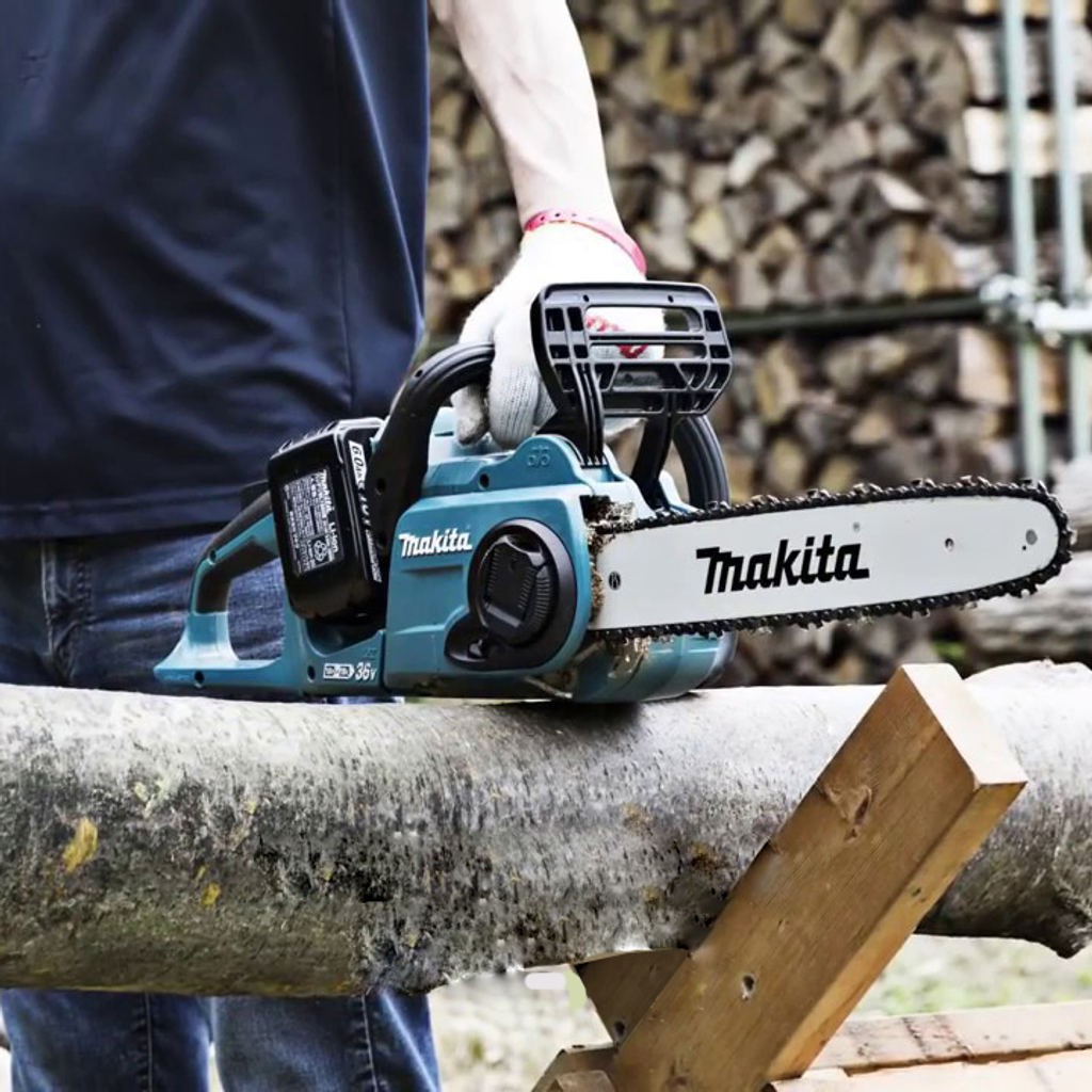 The Makita cordless electric chainsaw is ideal for pruning work due to compact construction and low weight