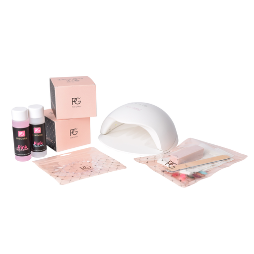 Use the Pink Gellac premium manicure set PRO XL from BIYU to polish your nails   