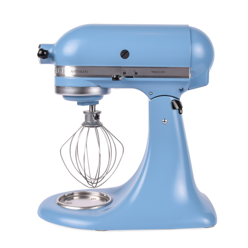 KitchenAid keukenmixer met kantelbare kop, verkrijgbaar met pasta accessoire licht blauw makkelijk en goedkoop huren bij BIYU