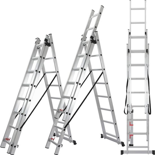 Aldorr 3-Part Combination Ladder. Affordable rental with BIYU.