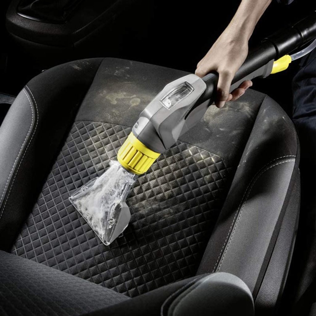 Kärcher professional carpet and upholstery cleaner for cleaning the car seats