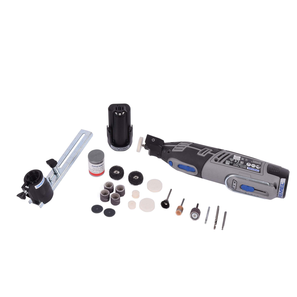 Dremel cordless Multi-tool 12V Li-ion with all accessories. Affordable rental with BIYU.