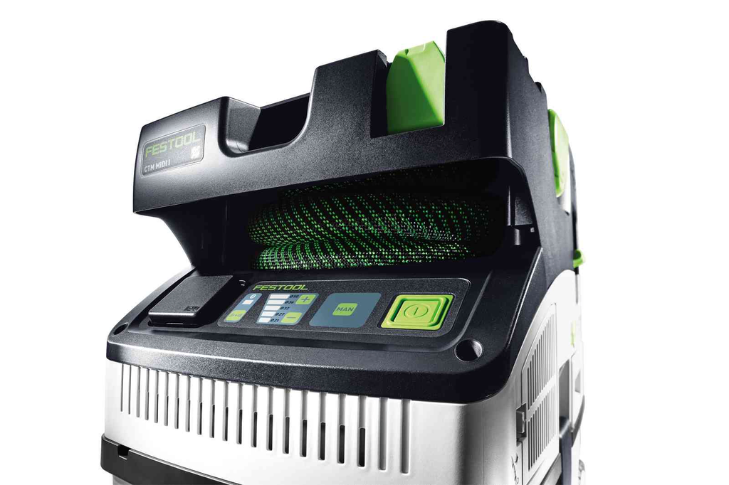 This Festool mobile dust extractor is approved for dust class M. Easy and affordable rental with BIYU.