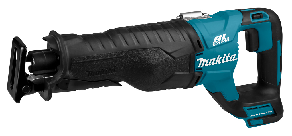 Very fast cordless reciprocating saw from Makita for cutting plastic wood and metal