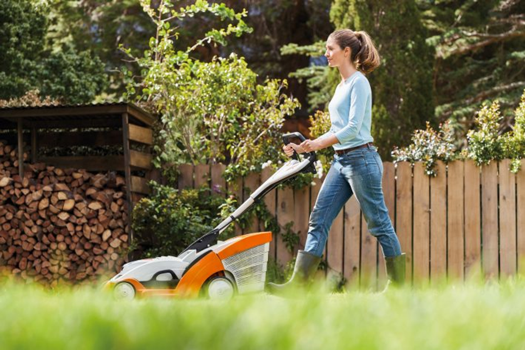 Rent the Stihl Cordless Lawn Mower at BIYU