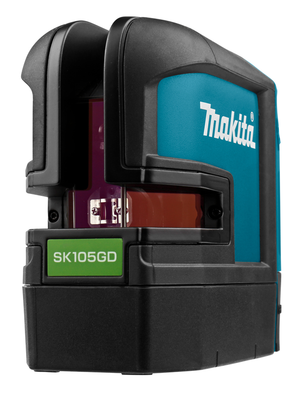 The Makita battery-powered cross-line laser is an automatic green laser level with an indoor visibility of up to 35m