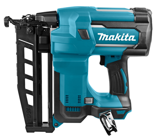 Makita electric nail gun or brad nailer suitable for mounting wood-to-wood joints, architraves, molding and glazing beads