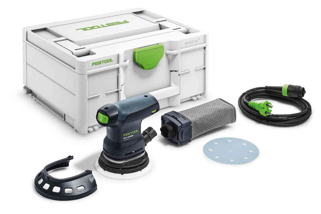 Rent this powerful Festool Eccentric sander with all accessories and systainer box now from BIYU!