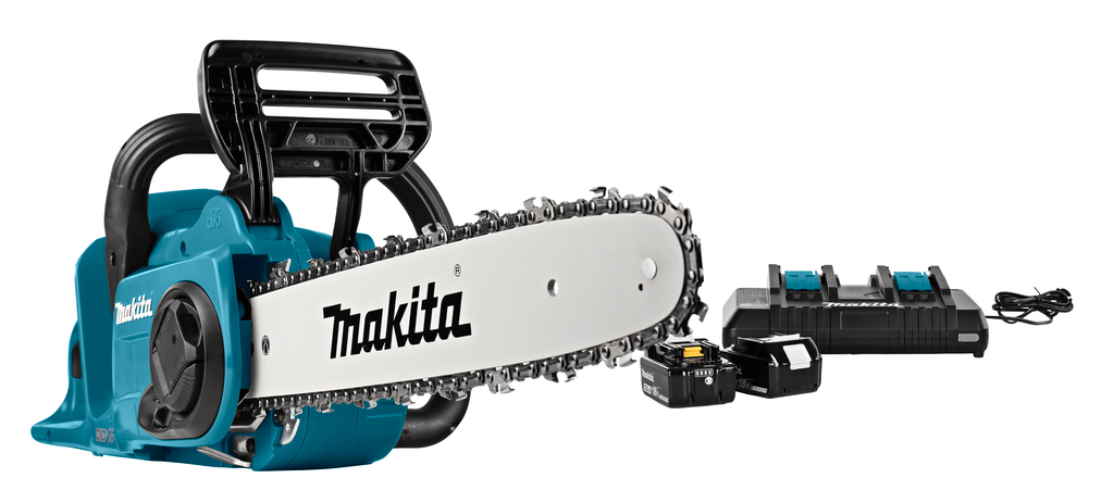 Professional Makita battery powered chainsaw with low vibration, low noise and low weight