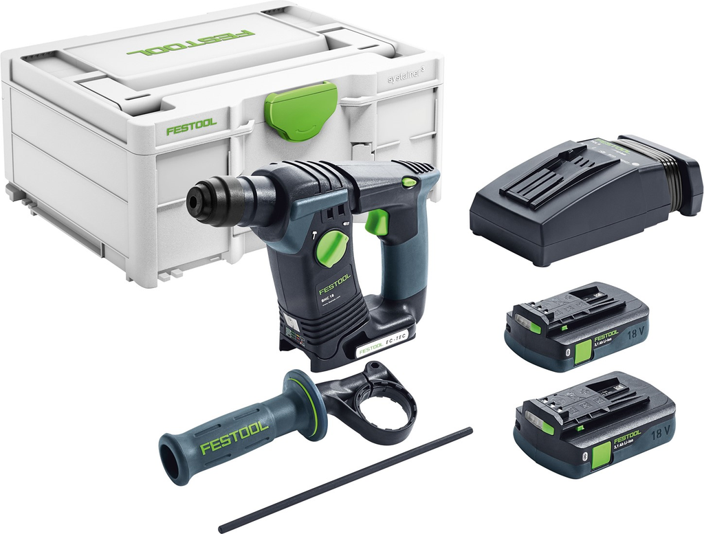With the Festool Cordless hammer drill with accessories to drill a hole into walls. Easy and affordable rental with BIYU