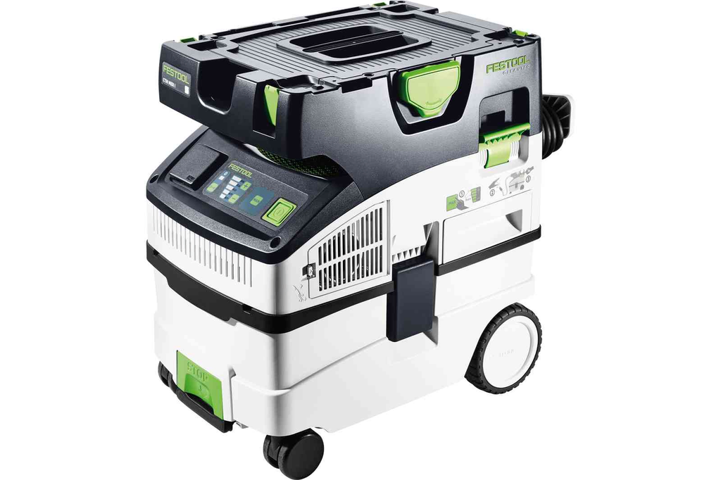 This Festool mobile dust extractor is approved for dust class M. Easy and affordable rental with BIYU.