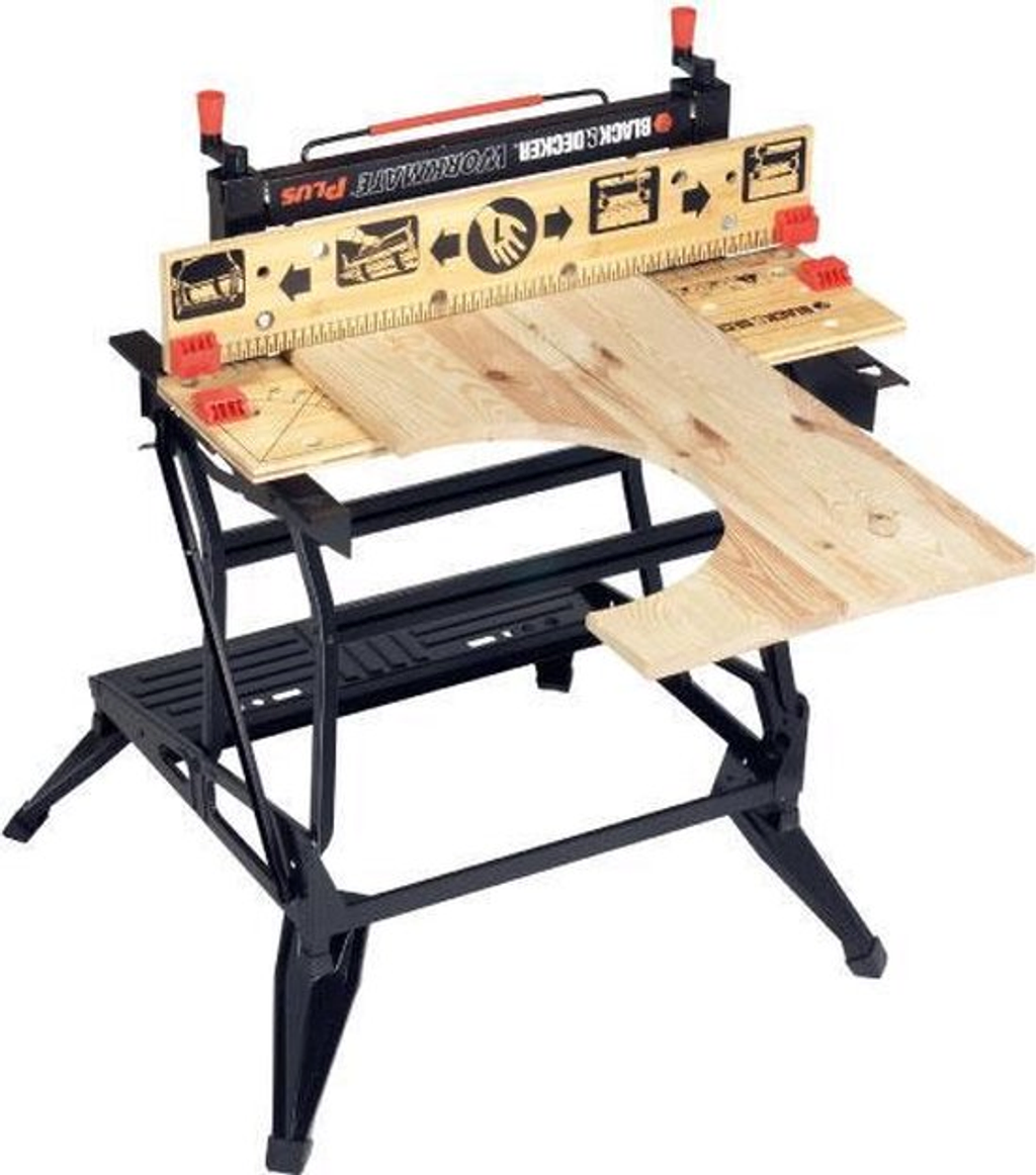 Black & Decker opvouwbare werkbank met houten plank makkelijk en goedkoop huren bij BIYU