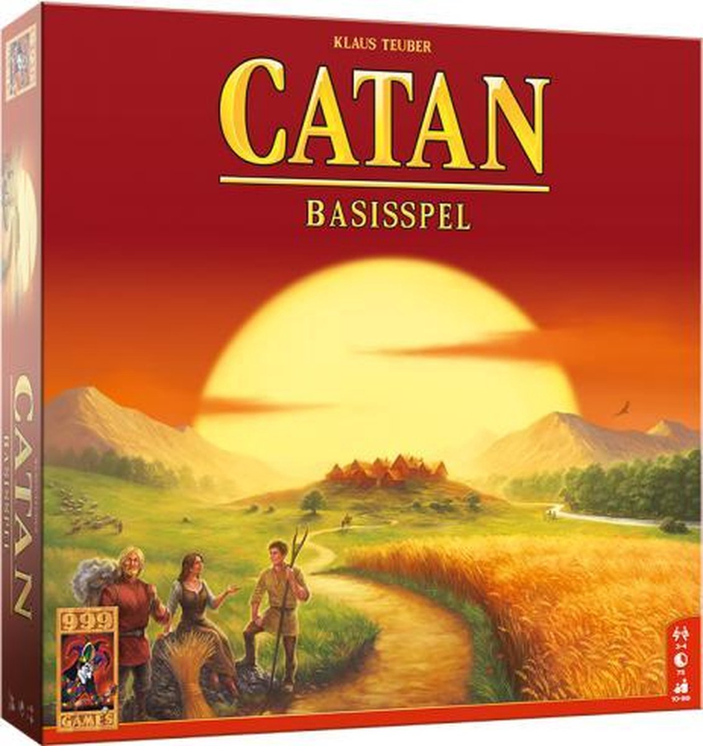 999 Games Kolonisten van Catan Basisspel doos goedkoop en makkelijk huren bij BIYU