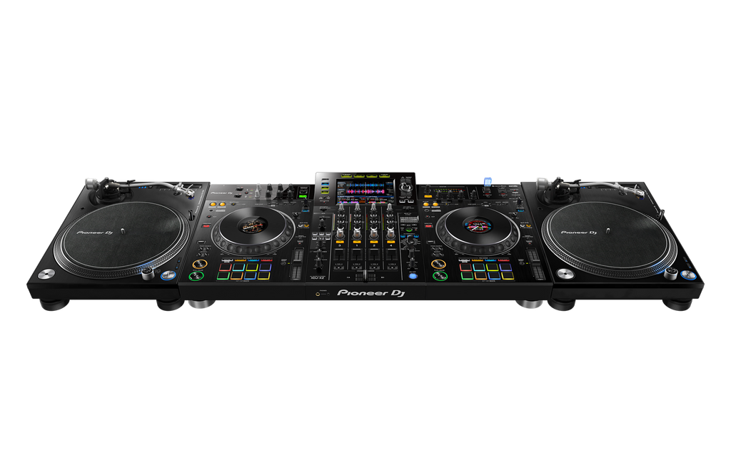 Rent the Pioneer DJ XDJ-XZ at BIYU - All-in-one DJ system for professional and amateur DJs. With jog wheels, performance pads, and 4-channel mixer for perfect beats.