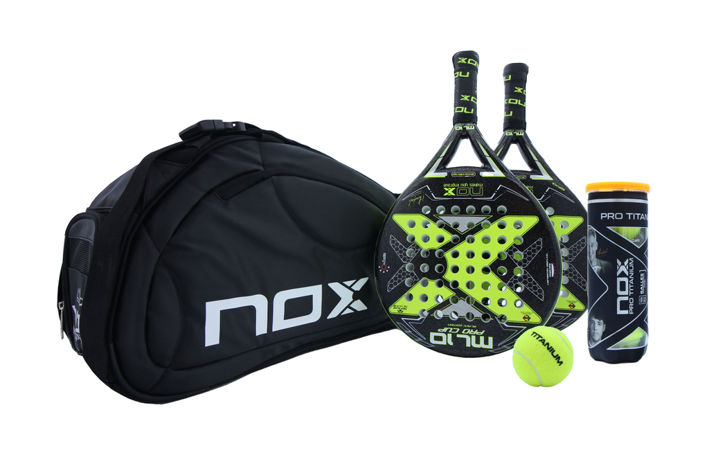 Rent the Nox ML10 Pro Cup Rough Surface padel racket from BIYU for extra grip and spin. Ideal for advanced and professional players.