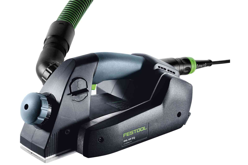 The Festool one-handed planer is perfect for trimming and assembly work. Easy and affordable rental with BIYU.