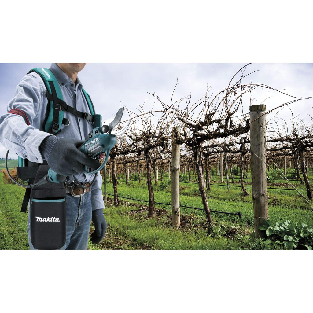 he Makita electric pruner shear is perfect for heavier cutting and pruning