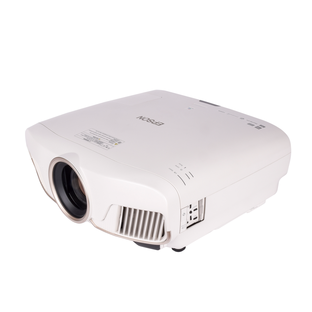 Huur de Epson EH-TW9400W thuisbioscoop projector met 4K-enhancement technologie bij BIYU. Ervaar HDR en draadloze HDMI in hoge kwaliteit.