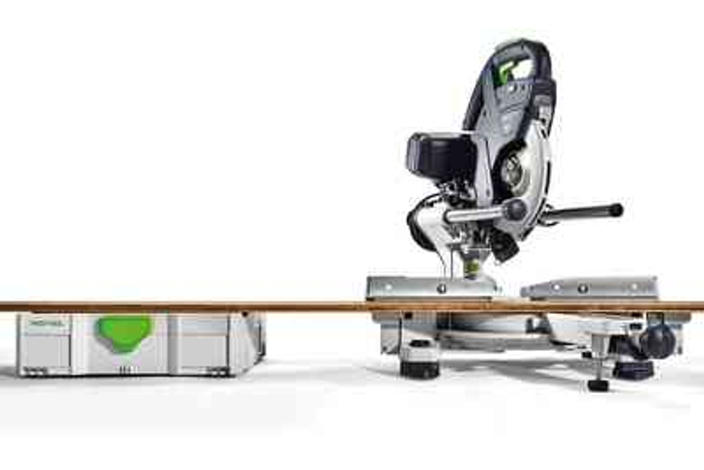 This Festool miter saw is ideal for mobile use in assembly applications. Easy and affordable rental with BIYU.